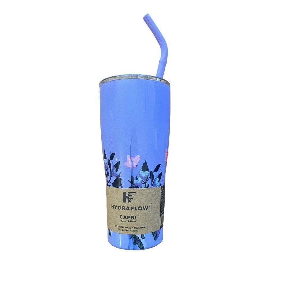 HYDRAFLOW Capri  30oz‎ Tumbler with Straw in Serendipity